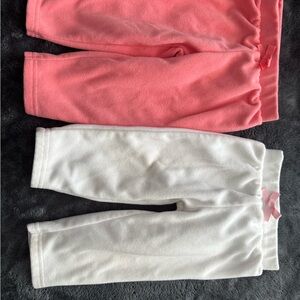 Carter's Pink and White Kids Joggers